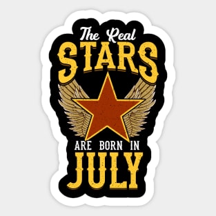 The Real Stars Are Born in July Sticker